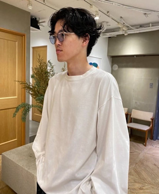 ベリーショート/ダークアッシュ/ニュアンスパーマ/栄/久屋