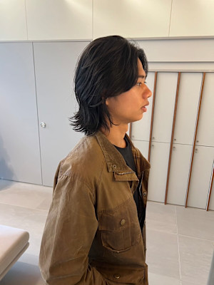 ベリーショート/ダークアッシュ/ニュアンスパーマ/栄/久屋