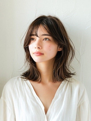 髪質改善オイルストレート/ミディアム