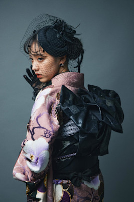 結婚式ヘア/結婚式参列ヘア/袴ヘア/袴/水引きヘア/元町