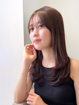 顔まわりカット/前髪/似合わせカット/レイヤーカット/銀座