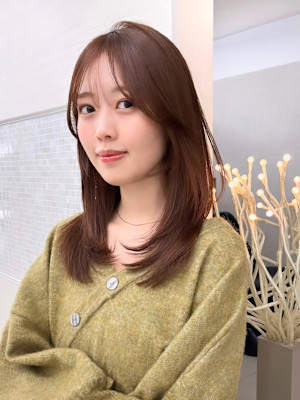 顔まわりカット/前髪/似合わせカット/レイヤーカット/銀座