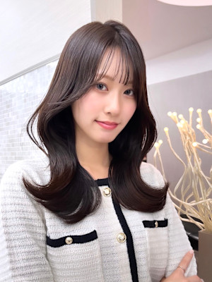 顔まわりカット/前髪/似合わせカット/レイヤーカット/銀座