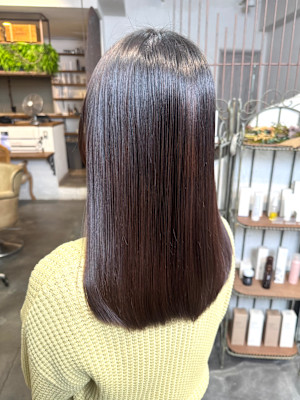 縮毛矯正+髪質改善ヘアエステ 10代20代30代/仙台