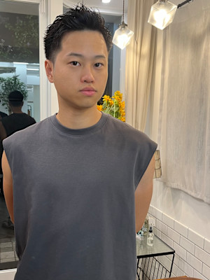 メンズショートレイヤー