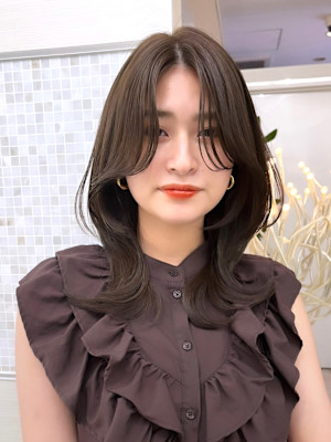 顔まわりカット/前髪/似合わせカット/レイヤーカット/銀座