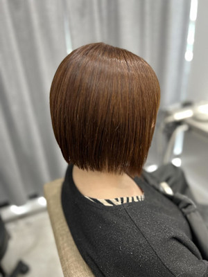 ダメージレス縮毛矯正&カラー