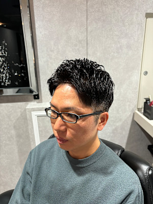 ビジネスショート×アイロンパーマ