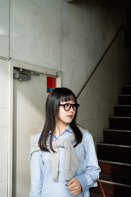 ロングヘア×ワイドバング