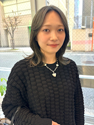 【KARIN】オオリーブグレージュ×レイヤーカット