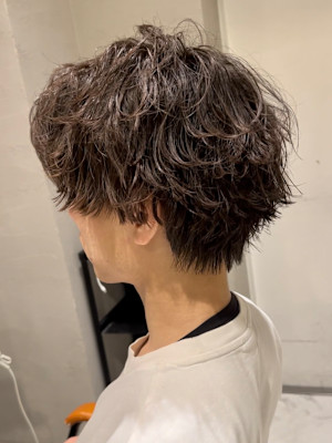 カット　カラー　メンズ　銀座　アッシュ　ブラウン　白髪染め