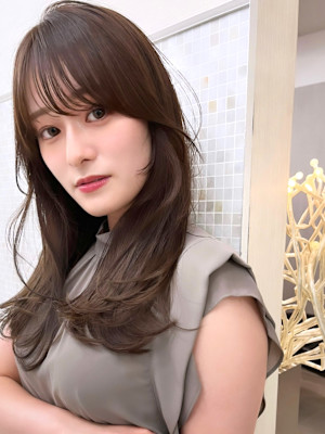 顔まわりカット/前髪/似合わせカット/レイヤーカット/銀座