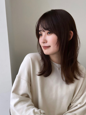 顔まわりカット/前髪/似合わせカット/レイヤーカット/銀座