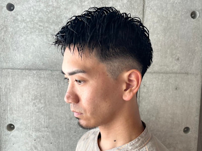 メンズカット 短髪 ソフトツイスト ツーブロック 刈り上げ