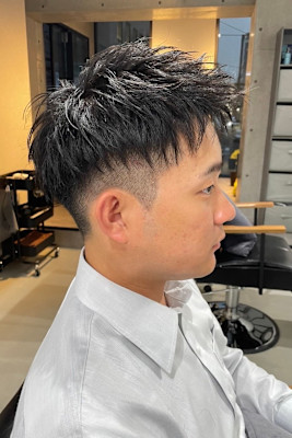 メンズカット 短髪 ソフトツイスト ツーブロック 刈り上げ