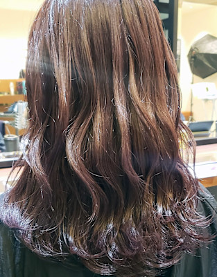 ウェーブ×ハイライト×バイオレット