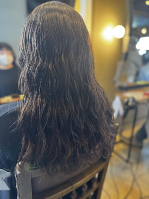 コテ巻き風パーマ