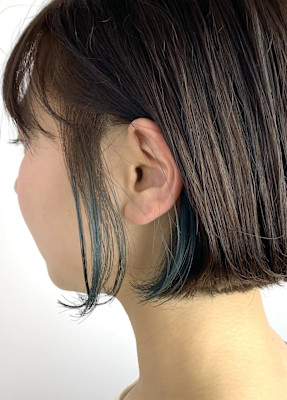 大人可愛いインナーカラー