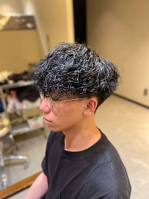 メンズマッシュ/ツイストスパイラル/アッシュブラック