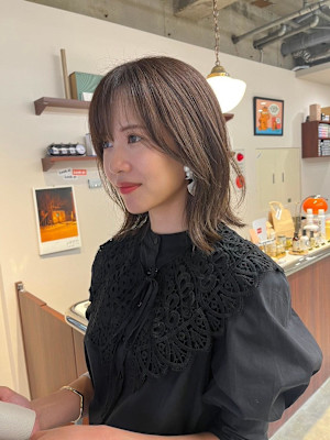 【Look at】ミディアムレイヤーオリーブブラウン