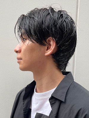 大人長めショート