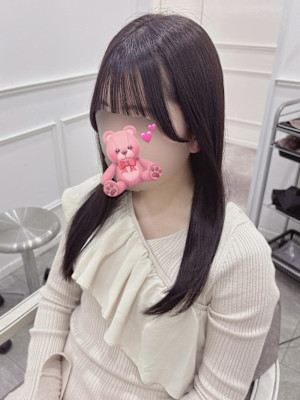 シースルーぱっつん×流しバング＊まゆ