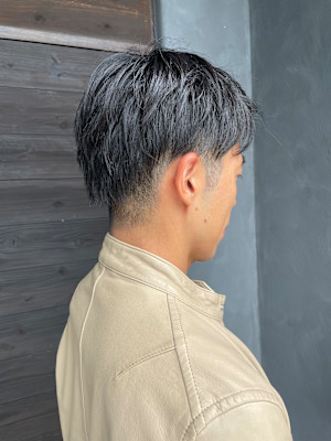 大人ツーブロック