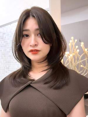 顔まわりカット/前髪/似合わせカット/レイヤーカット/銀座