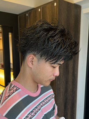 メンズパーマ/ショート/刈り上げ/ツーブロック