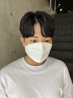 韓国風カルマパーマ 韓国スタイル メンズカット 原宿 表参道