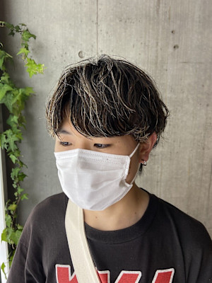 シャドウパーマ 韓国スタイル メンズカット 原宿 表参道