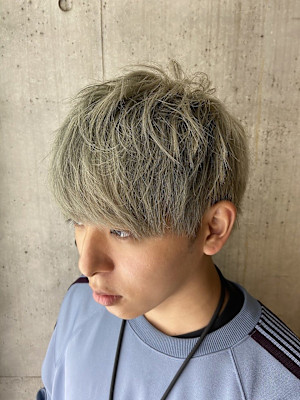 ナチュラルショートマッシュ ハイトーン 【表参道】