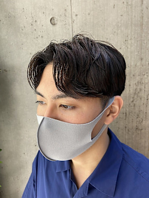 韓国風カルマパーマ 韓国スタイル メンズカット 原宿 表参道