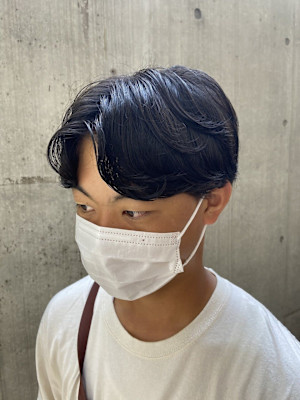 韓国風カルマパーマ 韓国スタイル メンズカット 原宿 表参道