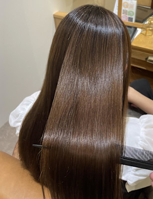 手で乾かしただけ美髪矯正