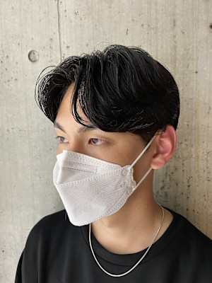 韓国風カルマパーマ 韓国スタイル メンズカット 原宿 表参道