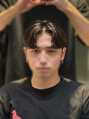 韓国ヘア ダウンパーマ 髪質改善 カルマヘア メンズ韓国ヘア