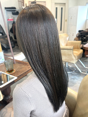 オリーブカラー×縮毛矯正 髪質改善/10代20代30代/仙台