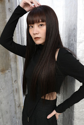 ステップボーンカットロングスタイル/レッドブラウン