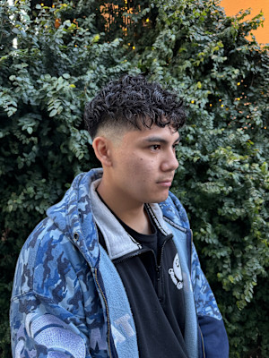 スペインカール/メンズパーマ/スキンフェード/メンズサロン