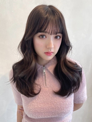  lavender cocoa brown×大人気韓国レイヤ