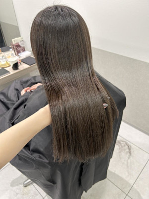 やわらかカラー/透明感カラー/オリーブブラウン