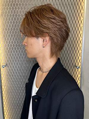 ナチュラルセンターパート/メンズカット/パーマ/センターパー