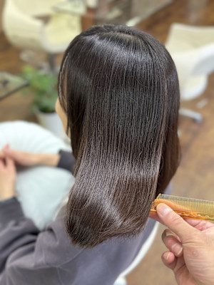 髪質改善×カラー