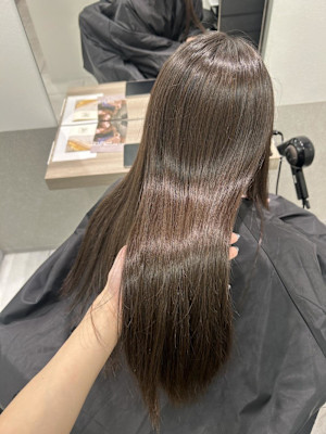 やわらかオリーブ/透明感カラー/オリーブブラウン