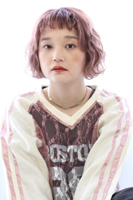 10代20代30代癖毛風ボブパーマ