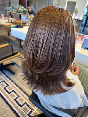 髪質改善/オージュア/デザインカラー/くびれヘア/ブラウン系