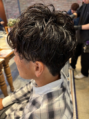 メンズパーマ/ソフトスパイラル/おしゃれパーマ/手入れ楽ちん