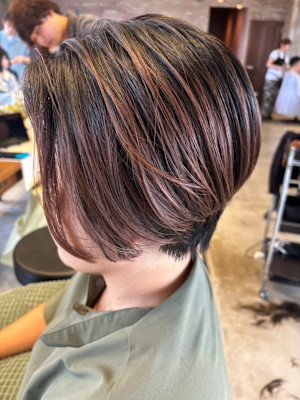 骨格補正カット/大人ボブ/前下がりボブ/美シルエット