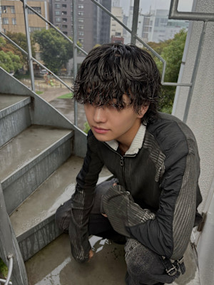 韓国風シャドウパーマ